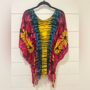 One Size Fits All Multicolor Boho Tunic